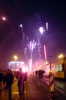 Silvester in Berlin: Feuerwerk auf der Warschauer Brücke